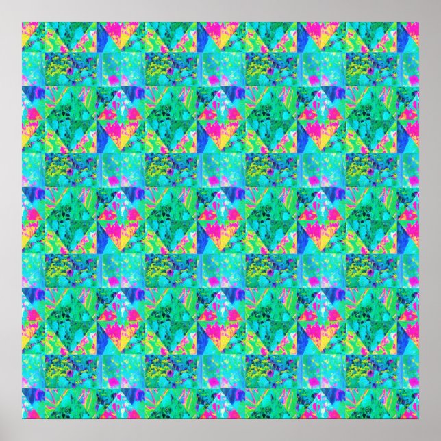 Póster Pintado de carpintería de jardín con hidrangea y a (Frente)