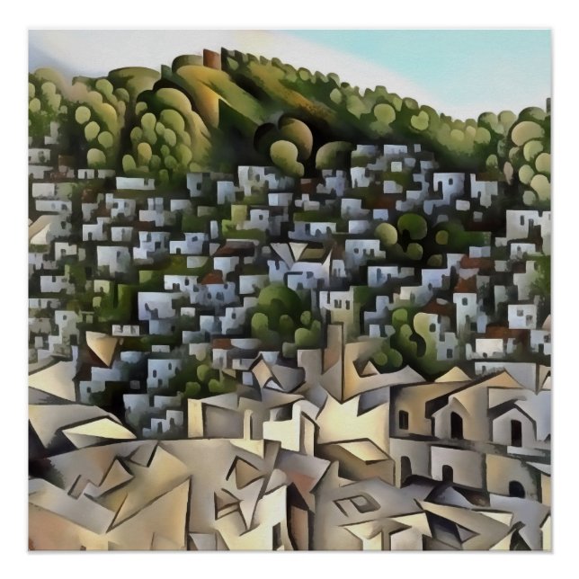 Póster Pintado De Cientos De Casas Kayakoy Fethiye (Anverso)