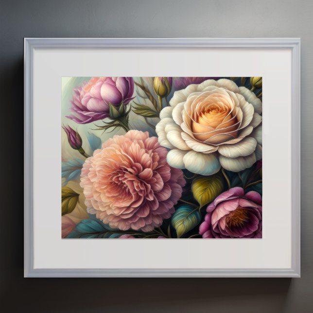 Póster Pintado de flores audaces 5:4 (Subido por el creador)