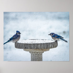 Póster Pintado de lados opuestos