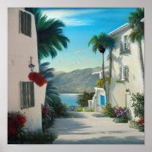 Pintado de paisajes urbanos costeros