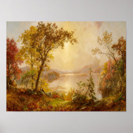 Póster Pintado paisajístico de otoño impreso