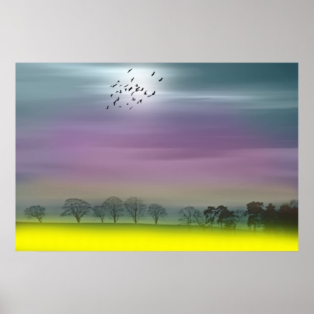 Póster Pintado paisajístico escocés de Going Home (Frente)