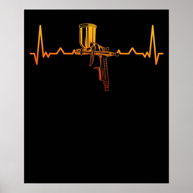 Póster Pintador automático de coche Pintador de cuerpo (Frente)