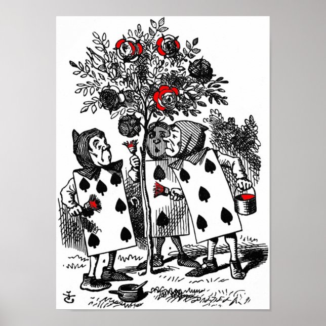 Póster Pintando a los Rosas (Frente)