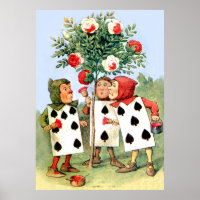 Pintando a los Rosas de la Reina en el país de las