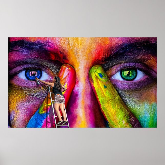 Póster Pintando a través de los ojos de un fotógrafo (Frente)