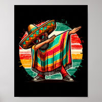 Pintando al mexicano Poncho Cinco De Mayo Niños Me