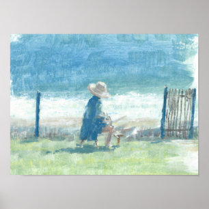 Póster Pintando el mar