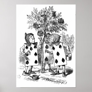 Póster Pintando El Rojo De Los Rosas