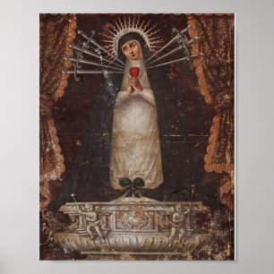 Póster Pintando Nuestra Señora De Los Dolores