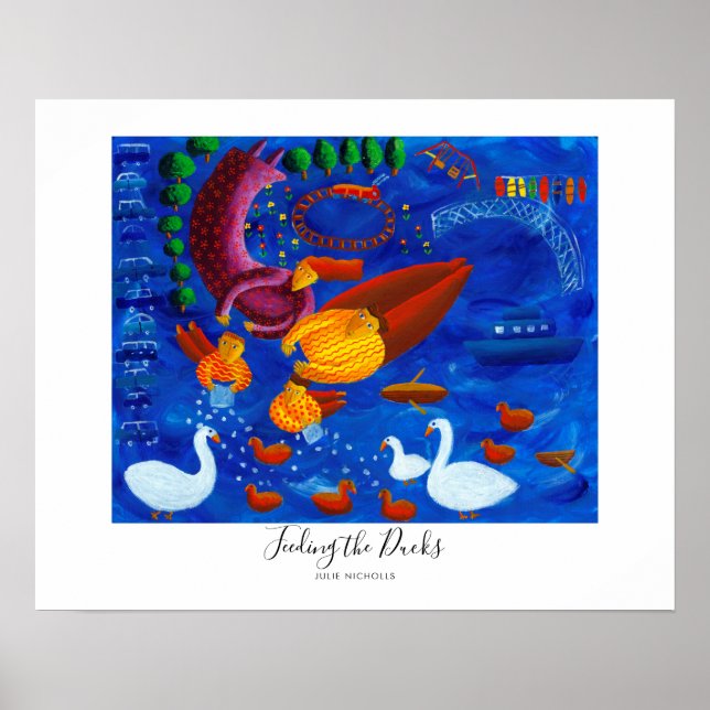 Póster Pintando patos (Frente)