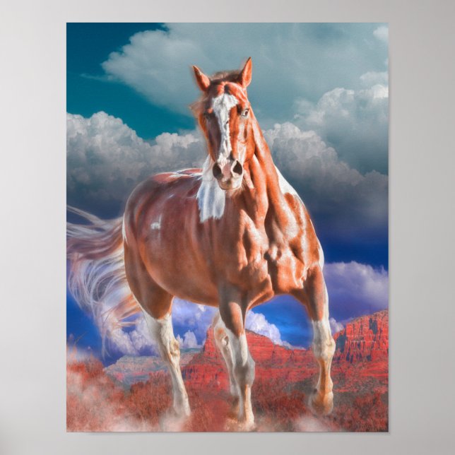 Póster Pintar caballo "Whirlwind of the Southwest" (Frente)