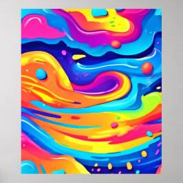 Póster Pintar cósmicamente Swirls