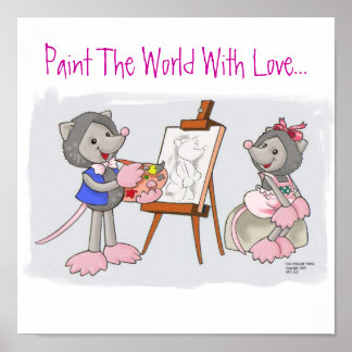 Póster Pintar El Mundo Con Amor...