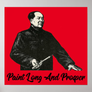 Póster Pintar Poster largo y próspero