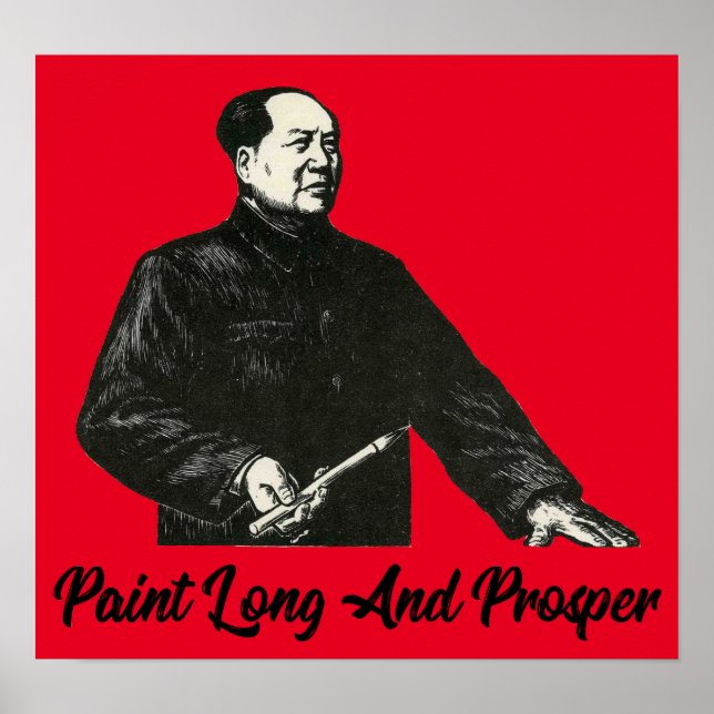 Póster Pintar Poster largo y próspero (Frente)