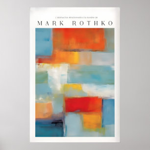 Póster Pintura Abstracción Color Lienzo Rothko Moderna
