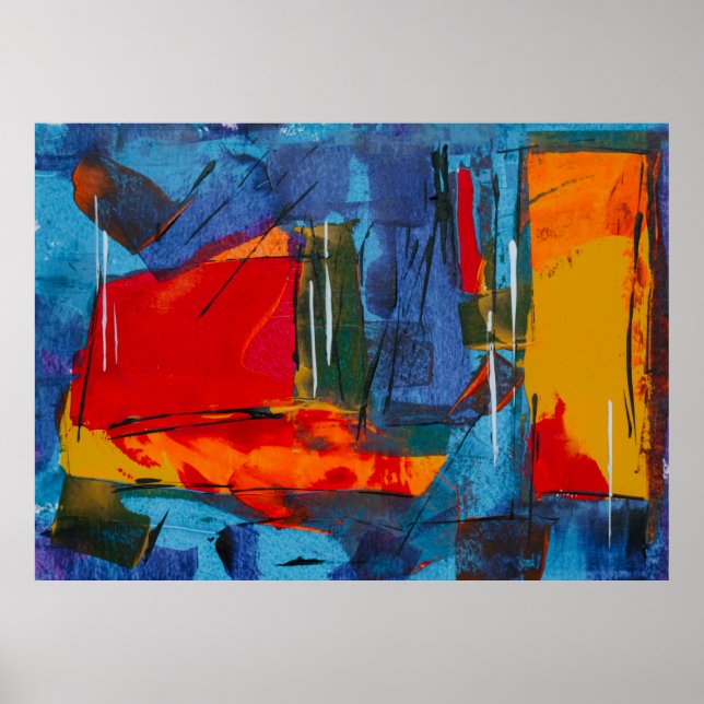 Póster Pintura abstracta (Frente)