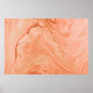 PÓSTER PINTURA ABSTRACTA AZUL Y BLANCA 4