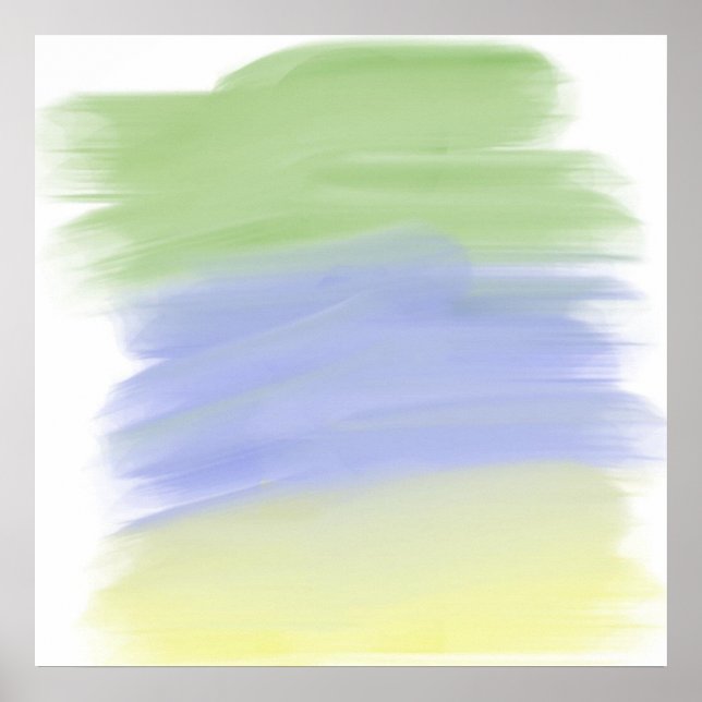 Póster pintura abstracta colorida (Frente)