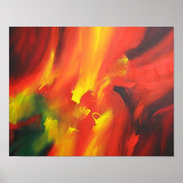 Póster Pintura abstracta contemporánea de Serdar Hizli (Frente)
