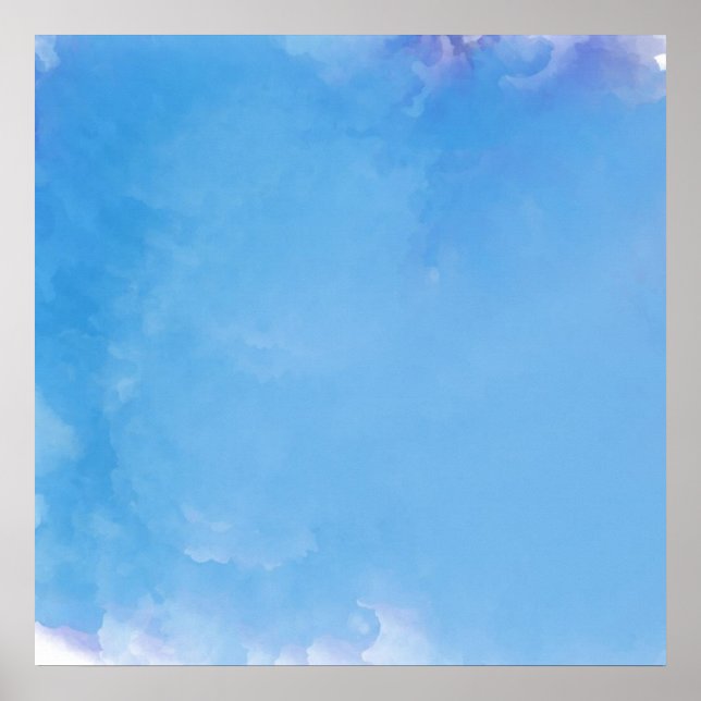 Póster pintura abstracta de acuarela (Frente)