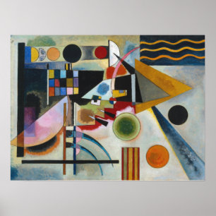 Póster Pintura abstracta de Kandinsky en movimiento
