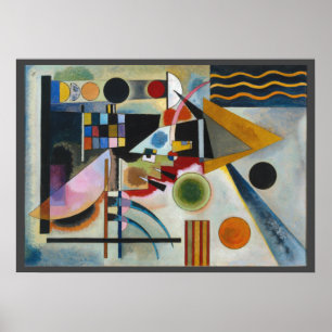 Póster Pintura abstracta de Kandinsky en movimiento