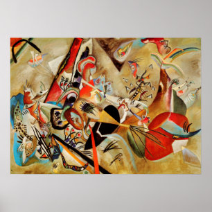 Póster Pintura abstracta de la composición de Kandinsky