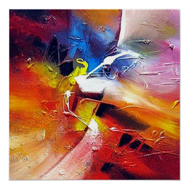 Póster Pintura abstracta de Serdar Hizli (Anverso)
