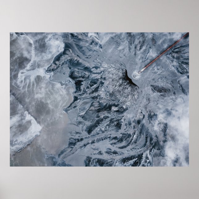 Póster Pintura abstracta gris (Frente)