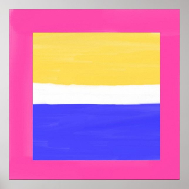 Póster pintura abstracta moderna (Frente)
