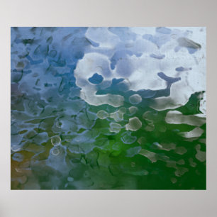 Póster Pintura abstracta sobre concreto. 2.º ilustracion.