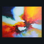 Póster Pintura acrílica de expresionismo abstracto modern<br><div class="desc">Pintura acrílica de expresionismo abstracto moderno</div>