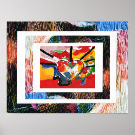 Póster Pintura acrílica firmada original de estilo Peter 