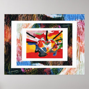 Póster Pintura acrílica firmada original de estilo Peter