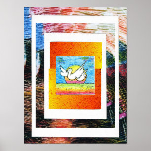 Póster Pintura acrílica firmada original de estilo Peter