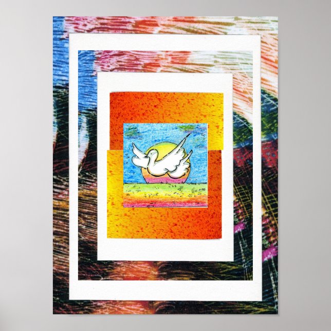 Póster Pintura acrílica firmada original de estilo Peter  (Frente)