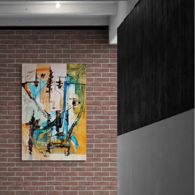 Póster Pintura Acrílica Original En Papel Poster (Matte) (Subido por el creador)