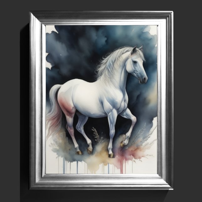 Póster Pintura acuarela de caballo (Subido por el creador)