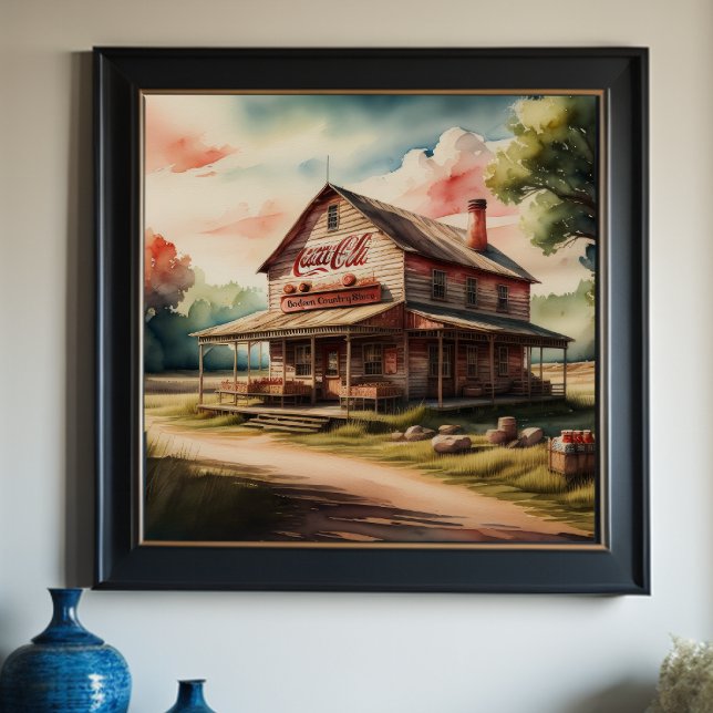 Póster Pintura acuarela de tienda de antigüedades (Subido por el creador)