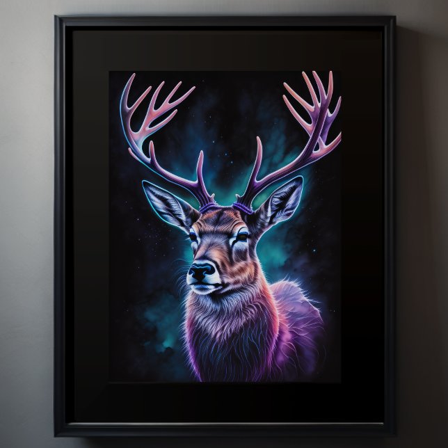 Póster Pintura acuarela de un ciervo 3:4 (Subido por el creador)