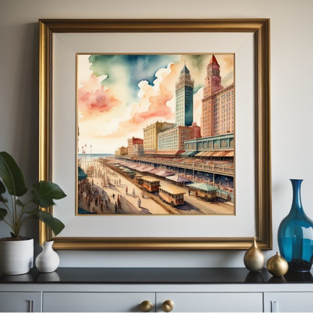 Póster Pintura acuática de la vintage travesía costera (Subido por el creador)