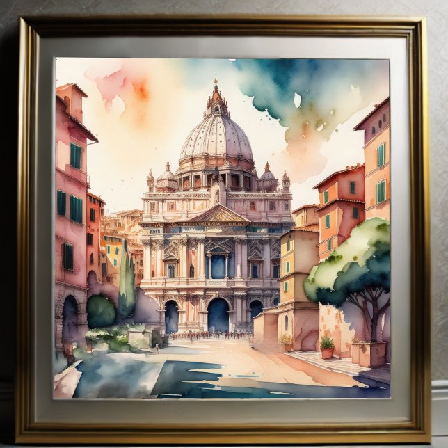 Póster Pintura acuática de Roma Italia (Subido por el creador)