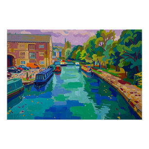 Póster Pintura al estilo fauvista de la cuenca del canal 