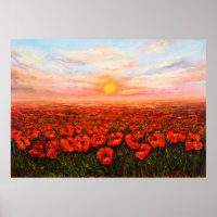 pintura al óleo de la amapola de Opio (Papaver som