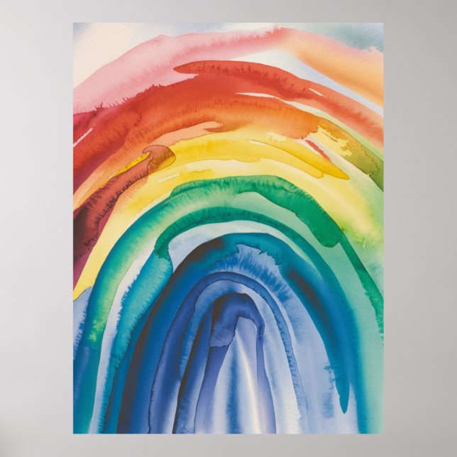 Póster Pintura arcoiris (Frente)