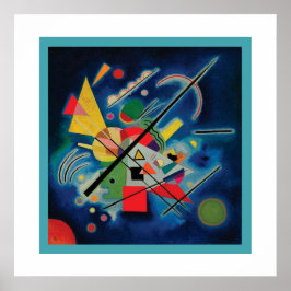 Póster Pintura azul de Wassily Kandinsky
