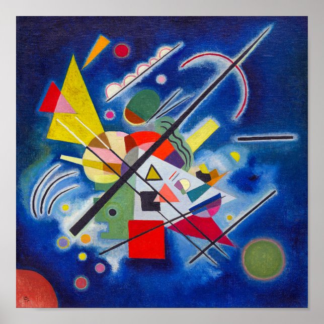 Póster Pintura azul | Wassily Kandinsky | (Frente)